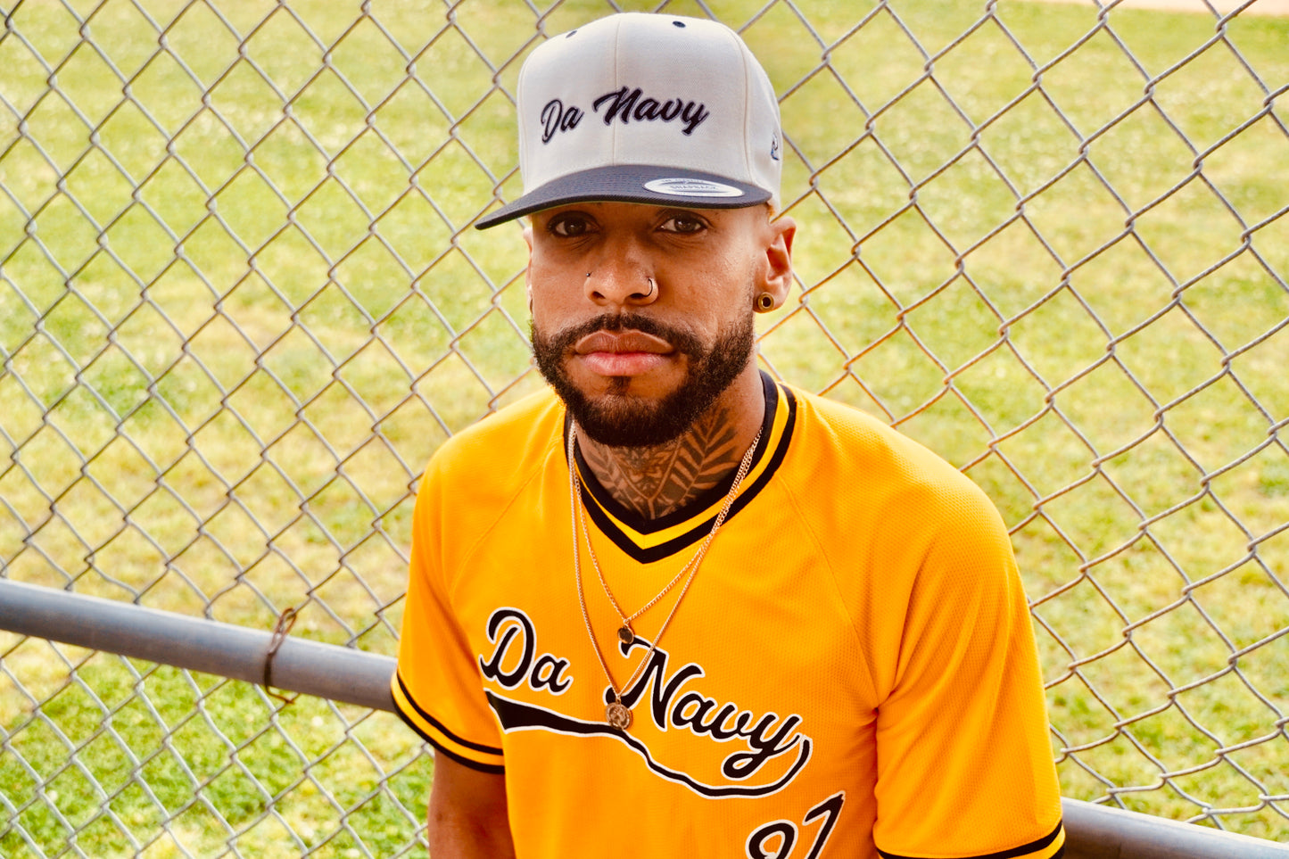 Wavy Navy Baseball Jersey