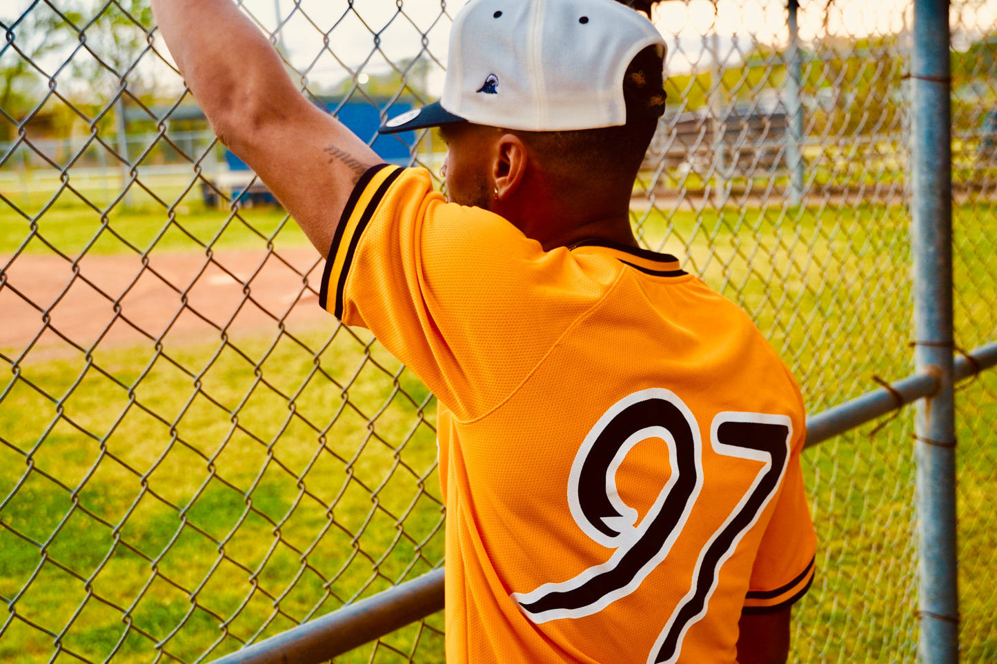 Wavy Navy Baseball Jersey