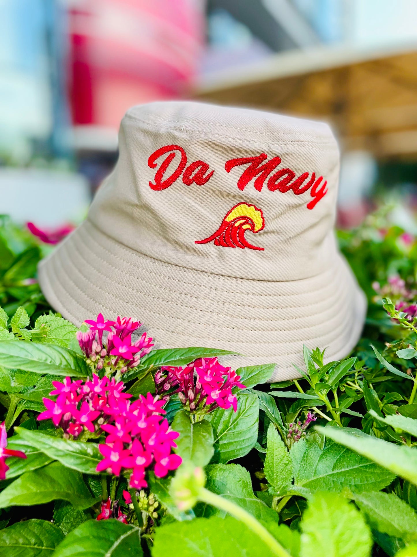 Wavy Navy Buck Hat