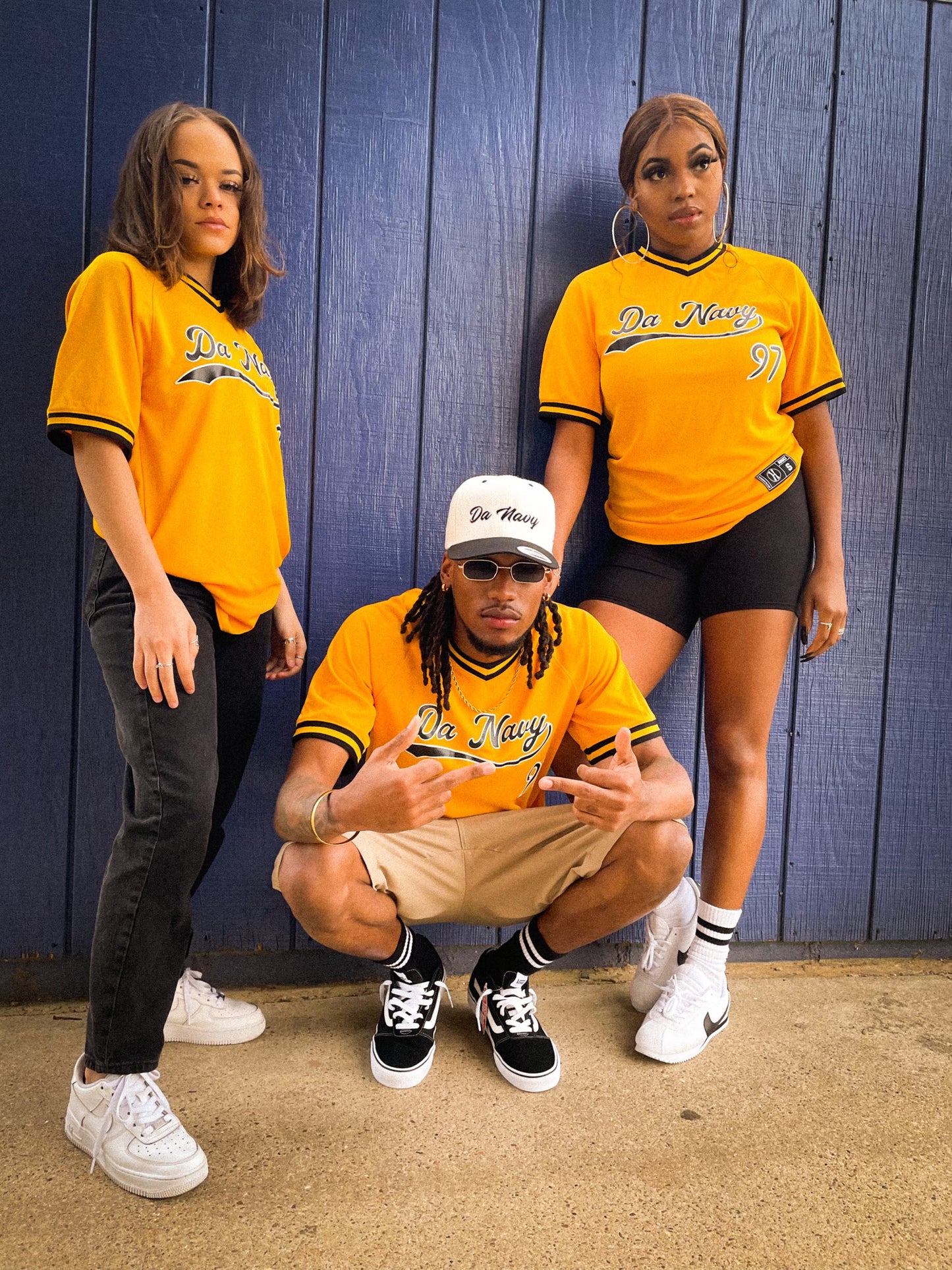 Wavy Navy Baseball Jersey